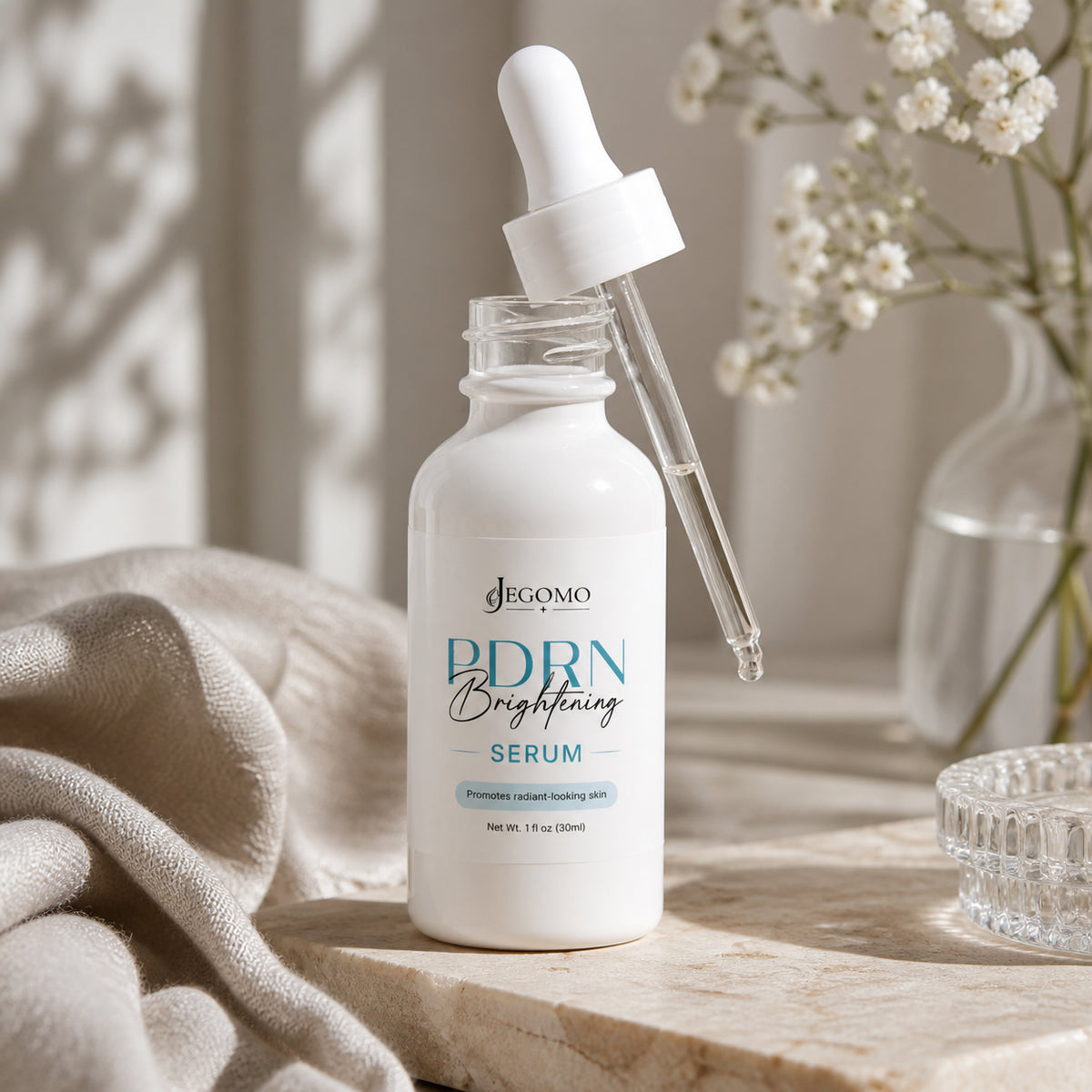 PDRN Brightening Serum luxury lifestyle