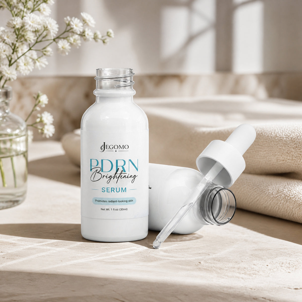 PDRN Brightening Serum luxury lifestyle
