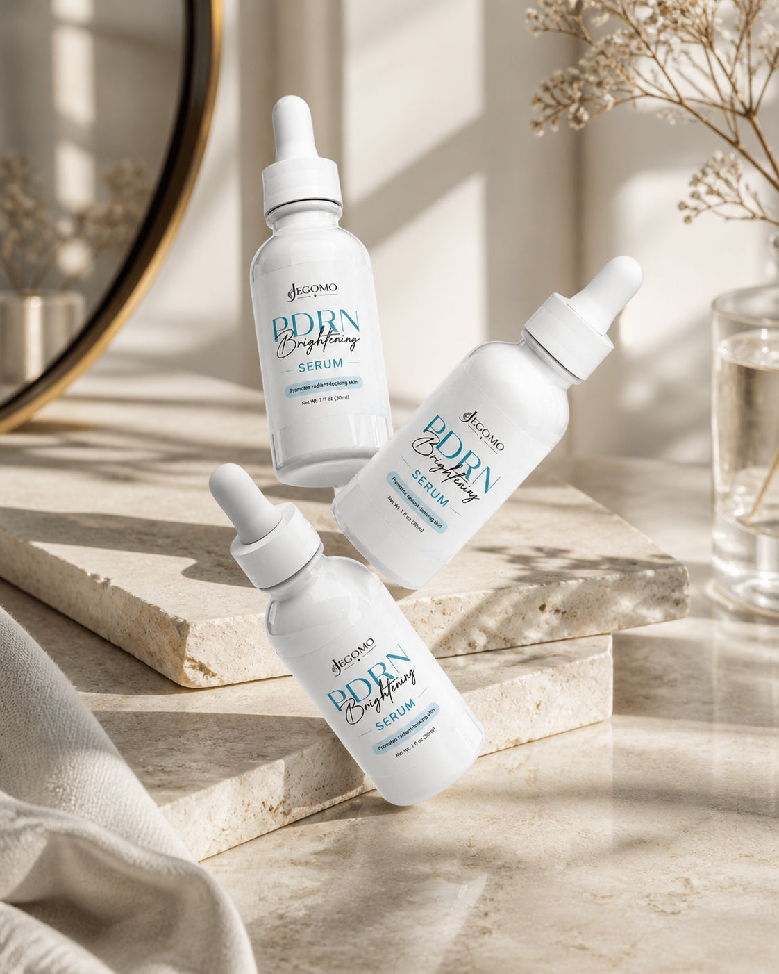 PDRN Brightening Serum luxury lifestyle