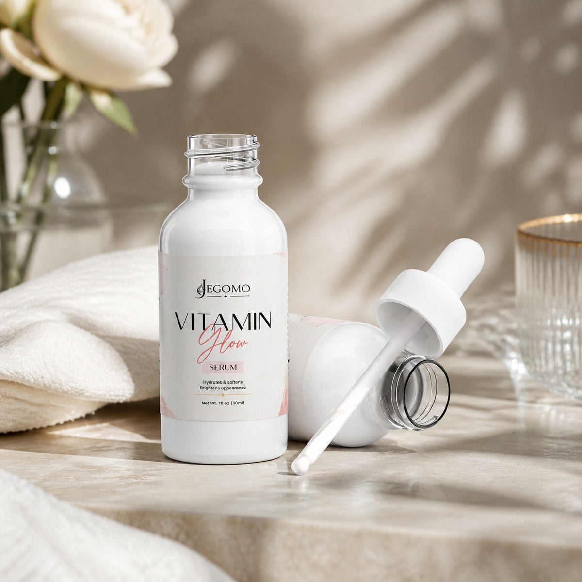Vitamin Glow Serum luxury lifestyle